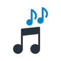 Music beats Vector icon which can easily modify or edit