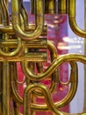 Music. Brasswind instrument Alto horn. Royalty Free Stock Photo