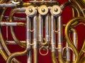 Music. Brasswind instrument Alto horn. Royalty Free Stock Photo