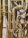 Music. Brasswind instrument Alto horn. Royalty Free Stock Photo