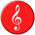 Music Button Royalty Free Stock Photo
