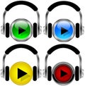 Music buttons Royalty Free Stock Photo