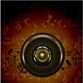 Music card Royalty Free Stock Photo