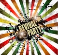 Music Club background for disco dance event Royalty Free Stock Photo