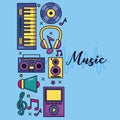 music colorful background