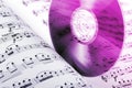 Music compact disk Royalty Free Stock Photo