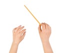 Music conductor hands