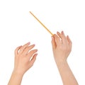 Music conductor hands Royalty Free Stock Photo
