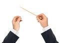 Music conductor hands Royalty Free Stock Photo