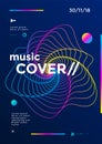 Music cover or poster design. Sound flyer