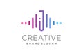 Music design element vector with creative letter J concept idea Royalty Free Stock Photo