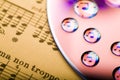 Music on disc Royalty Free Stock Photo