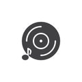 Music disk vector icon