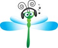Music dragon fly Royalty Free Stock Photo
