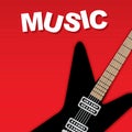 Music electric guitar concept.. Vector illustration decorative design Royalty Free Stock Photo