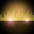 Music Equalizer Background Shows Frequency Meter Or Sound Analyzer. Royalty Free Stock Photo