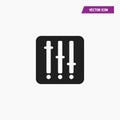 Music equalizer icon-frequency vector.