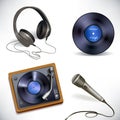 Music equipment set Royalty Free Stock Photo