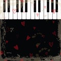 Music event piano template. Royalty Free Stock Photo