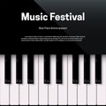 Music festival poster template with text space Royalty Free Stock Photo