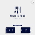 music food simple flat logo design vector illustration icon element Royalty Free Stock Photo