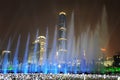 Music fountain in Haixinsha Asian Games Park Royalty Free Stock Photo