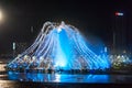 The music fountain square is in Dalian