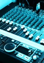 Music Graphic equalizers & mixers for DJ Royalty Free Stock Photo