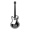 Music guitar icon, simple style