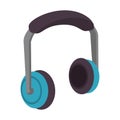 Music headphones techonlogy device isolated