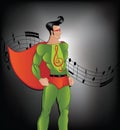 Music hero Royalty Free Stock Photo