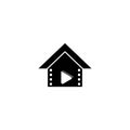 Music home vector icon