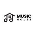 Music house logo design
