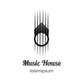 Music House logo or symbol template design