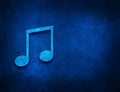 Music icon artistic abstract blue grunge texture background