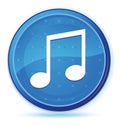 Music icon midnight blue prime round button