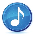 Music icon midnight blue prime round button