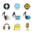 Music icons | Bella series Royalty Free Stock Photo