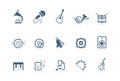 Music icons | piccolo series Royalty Free Stock Photo