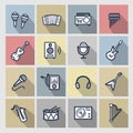 Music icons set