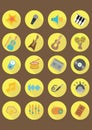 music icons. Vector illustration decorative design Royalty Free Stock Photo