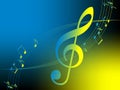 Music illustration. Vector. Royalty Free Stock Photo