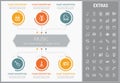 Music infographic template, elements and icons.