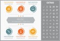 Music infographic template, elements and icons. Royalty Free Stock Photo