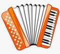 Public instrument accordeon Royalty Free Stock Photo