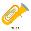 Music instrument icon. Tuba
