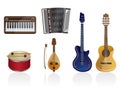 Music instrument Icons Royalty Free Stock Photo