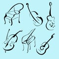 Music Instruments Design Set