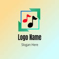 Music Instruments logo Design Concept And Vector Royalty Free Stock Photo
