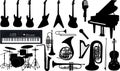 Music instruments Royalty Free Stock Photo